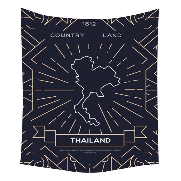 Tapestry Thailand - Microtela de pared (fibra, 150 x 150 cm)