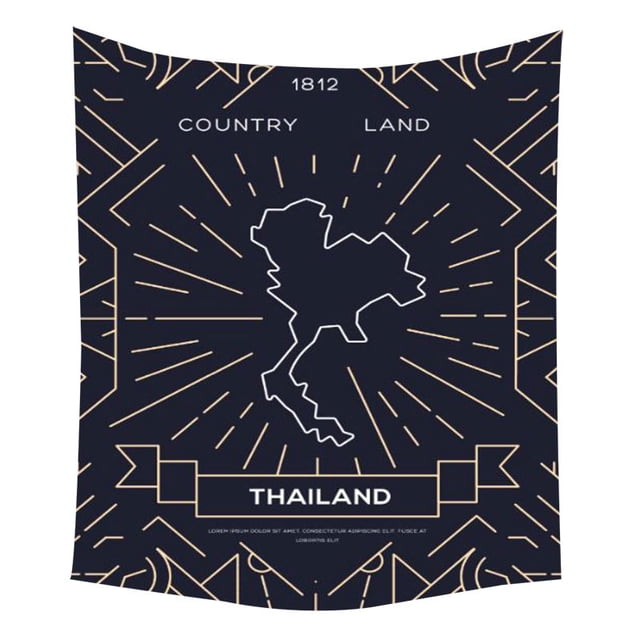 Tapestry Thailand - Microtela de pared (fibra, 150 x 150 cm)