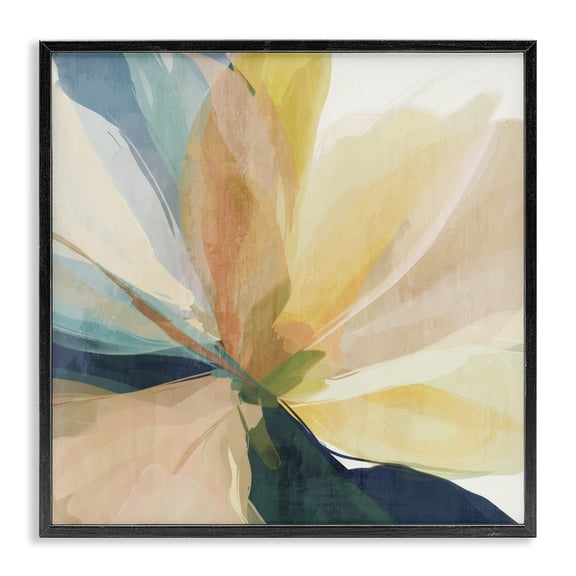 Stupell Industries Bohemian Contemporary Sunshine Floral Black Framed Giclee Art, 12 x 12, by Irena Orlov