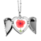 thumbnail image 1 of Collar colgante de alas de ángel Unbranded Flor Roja Corn poppy Art acuarela M, 1 of 3