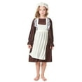 thumbnail image 6 of ANINEO Child's forum Pioneer Colonial Clothing Dress for Girls Long Sleeve Pioneer Dress with Apron Hat Cute Party Wear, 6 of 6
