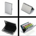 thumbnail image 4 of 10 Card Slots Storage Box Driver License Storage Card Holder Stainless Steel Anti-Theft Brush bank Credit Card Metal Card Bag - Gold, 4 of 5