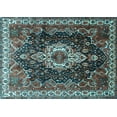 thumbnail image 1 of Ahgly Company Indoor Rectangle Persian Light Blue Traditional Area Rugs, 8' x 10', 1 of 4