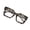 Leopard Print, variant on Boyscolos Fashion Square Glasses Set Full Rim PC Frame & Lens, Daily Wear Eyewear for Work and Casual Outfits Ideal for Students Leopard Print One Size