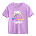 thumbnail image 4 of Camiseta de Manga Corta Linda Tops Niñas Niños Gráficos Camiseta de la Escuela Temporada Imprimir Tee para Niños, 4 of 9