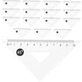 thumbnail image 5 of Masteelf  12 Pcs Drawing Triangle Ruler Geometry Rulers Student, 5 of 8