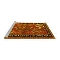 thumbnail image 2 of Ahgly Company Machine Washable Indoor Round Persian Yellow Traditional Area Rugs, 5' Round, 2 of 4