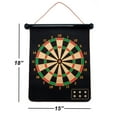 thumbnail image 3 of GSE Games & Sports Expert 2-in-1 Double-Sided Design Wall-Mounted Magnetic Traditional & Target Bull Eye Dartboard Game Set with 6 Magnetic Darts for Target Bullseye Game Indoor Game, 3 of 7