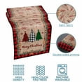 thumbnail image 5 of Bed Runner Scarf for Queen Size Bed, Red Plaid Christmas Beds Scarf Throws for Foot of Bedding, Vintage Xmas Tree Winter Wooden Decorative Beds Runners for Bedroom Guestroom, 83"x20", 5 of 8