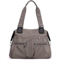thumbnail image 1 of LHSHID Hobo Bag for Women Nylon Shoulder Bag Largr Capacity Totes Lightweight Multiple Pockets Handbag Travel Top Handle Purse, 1 of 6