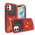 thumbnail image 1 of Kaleidio Case For iPhone 13 (6.1") [Kleer Hybrid] 3-Piece Impact [Drop Protection] Shockproof See-Thru Cover [Red/Red Liquid Glitter], 1 of 2
