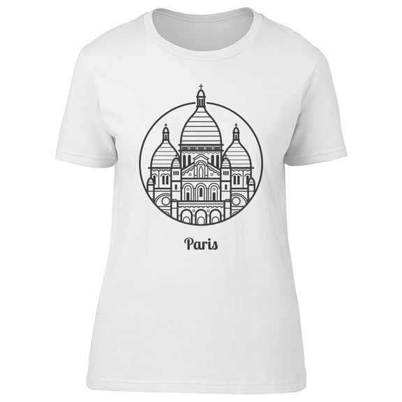 Paris Landmarks Doodle Tee Men's -Image by Shutterstock