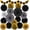 Black, variant on Fiesta Party Decorations, Multicolored Paper Pompoms Fan Garlands for Mexican Party Cinco De Mayo Luau Event Birthday Holi Decorations Colorful Rainbow Party Supplies