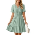 thumbnail image 1 of Vestido Simplee para mujer, verano 2025, con ojales en forma de A y bolsillos, 1 of 7