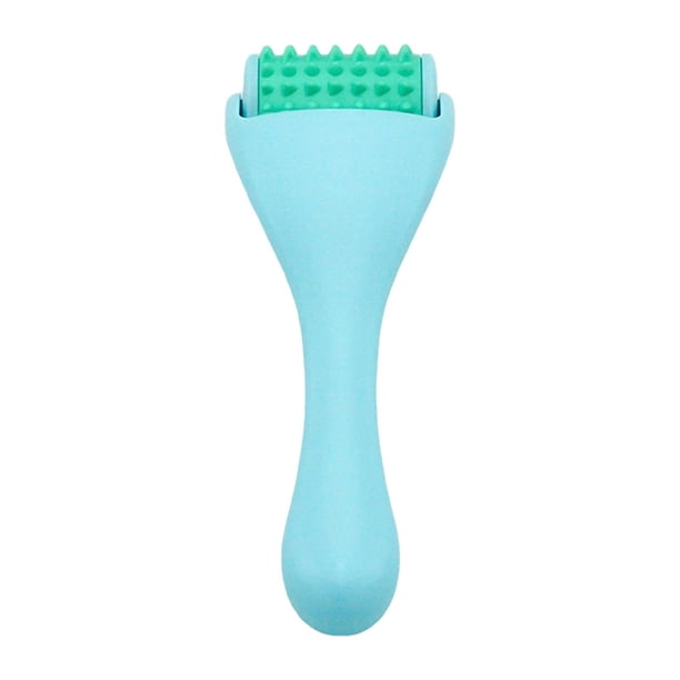 Mini masajeador de rodillos faciales, rodillo de , relajación, cuerpo, ojos, cuello, masajeador de desguace, reducción hinchazón, - Verde