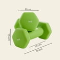 thumbnail image 3 of SONGMICS Juego de 3 Pares de Mancuernas con Soporte, 2 x 1 kg, 2 x 2 kg, 2 x 3 kg, Antideslizante, Verde Claro, Verde Agua y Gris Oscuro, 3 of 9