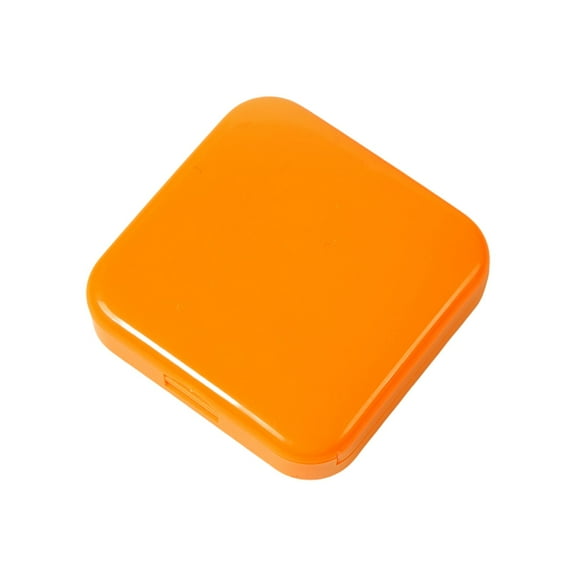 Leodye Plastic Organizer Box with Dividers - 1 PCS Small Plastic Container with Compartments,2 Grids Portable for Travel with Removable Individual Containers-2.5x2.5x0.75in