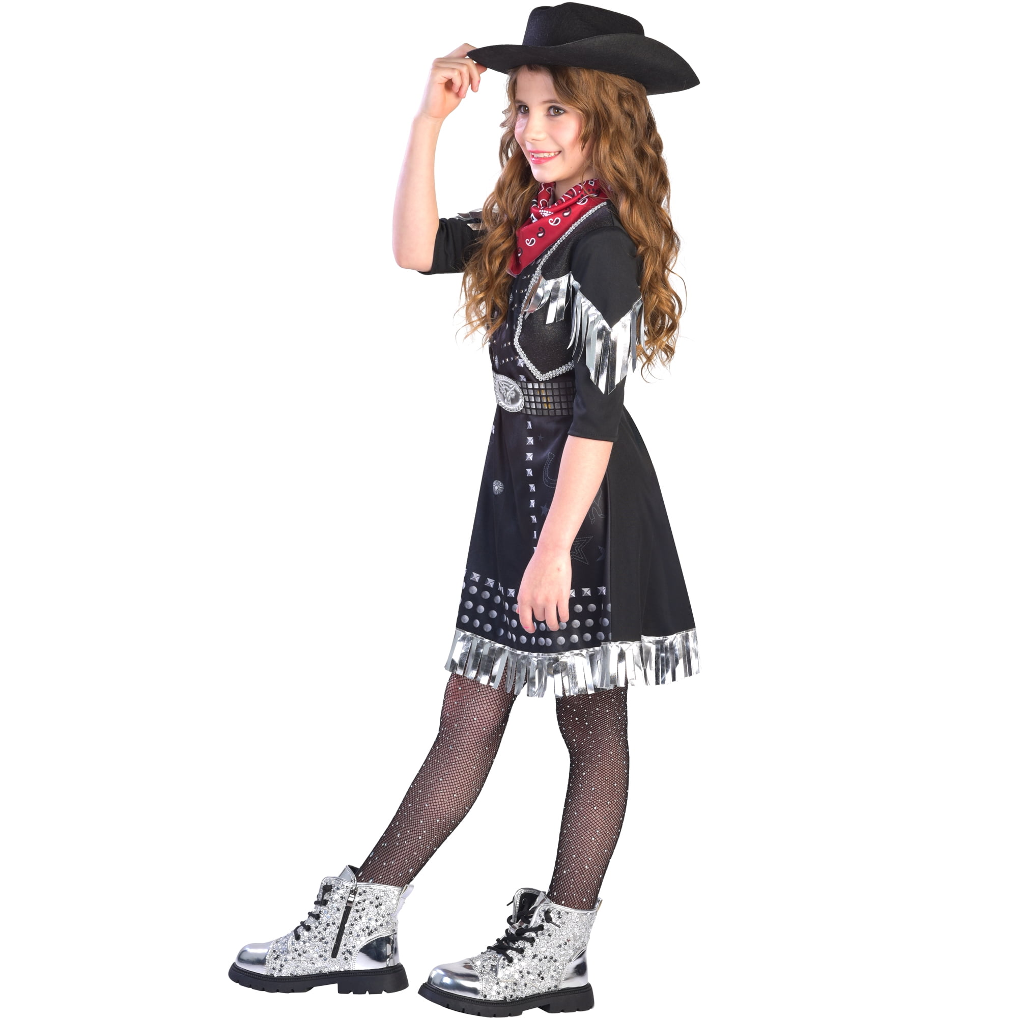 Punky Cowgirl Halloween Costume for Children, Girls' Size M (7/8), by Way to Celebrate