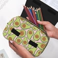thumbnail image 6 of Sikiie Cute Avocado Print Flip Double-layer Pencil Case, All-purpose Stationery Bag for Study and Office, Zipper Design, Unisex, 6 of 7