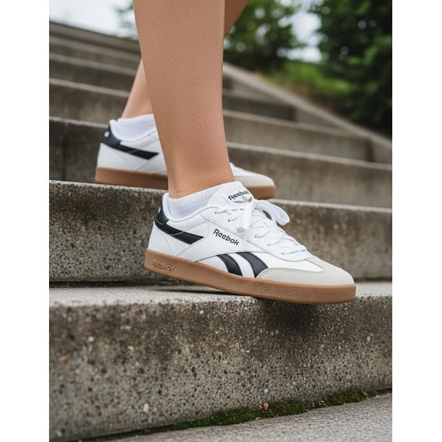Tenis Reebok Mujer Dama Smash Blanco Negro Casual blanco 3.5 MX