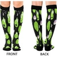 thumbnail image 2 of FREEAMG Cute Green Frogs Compression Socks for Women&Men Circulation-Best Support for Nurses,Running,Athletic-2 Pairs, 2 of 7