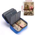 thumbnail image 3 of High Capacity Zipper Pens Pencil Case- Multi-Functional Stationery Pencil Pouch 72 Slots Colored Pencil Case Portable Pencil Bags With 2 Removable Sleeves(Blue), 3 of 7