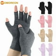thumbnail image 2 of GOMOREON 1Pair Arthritis Gloves Women Men, Carpal Tunnel, Rheumatiod, Tendonitis, Fingerless Hand Thumb Compression Gloves, 2 of 10
