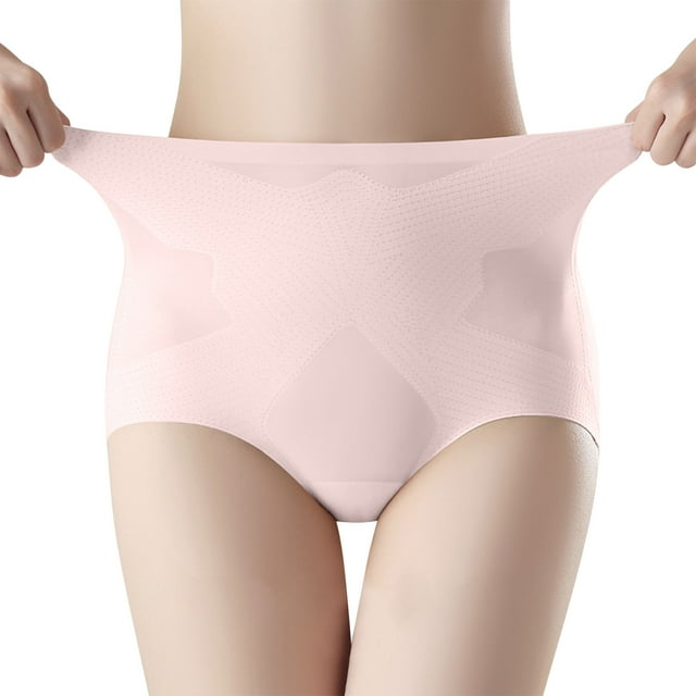 ABATAB sous-Vêtements pour Femmes Culottes en Soie Glacée Sans Couture Refroidissantes Taille Haute Couvrance Totale Extensibles Douces