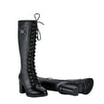 thumbnail image 3 of Dream Apparel Women's Motorcycle Riding Boots Knee High Boots Biker Boots Lace Up, 3 of 6