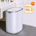 thumbnail image 1 of Cubo de basura con Sensor inteligente, cubo de basura para cocina, baño, inodoro, el mejor cubo impermeable de inducción automática con tapa 10/15L Tan Jianjun unisex, 1 of 2