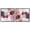 Black Frame, variant on Art Remedy Saturaded Colors Art Canvas, 30" x 30", Gallery Wrapped, Ruby Patterns in White Set