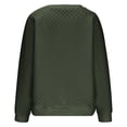 thumbnail image 5 of Rutainlusire Women's Solid Color V-Neck Long Sleeved Casual and Fashionable Hoodless Comfy Loose Sweatshirt Fall Winter, 5 of 5