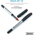 thumbnail image 4 of ZBRANDS Red Platinum Rollerball Pens, Fine Point, 0.5mm, Red Ink, 12 Pack, 4 of 5