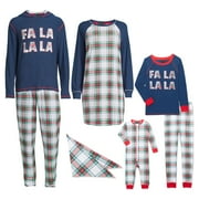 Derek Heart Fa La La La Holiday Matching Family Christmas Pajamas Set