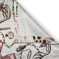 thumbnail image 3 of Ambesonne Fashion Kitchen Curtains, Feminine Beauty Items, 55"x45", Black Pink Tan, 3 of 3