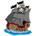 thumbnail image 2 of Pirate Vessel Wall Decal by Wallmonkeys Peel and Stick Graphic (48 in H x 40 in W) WM274291, 2 of 4