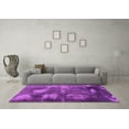 thumbnail image 3 of Ahgly Company Indoor Round Abstract Pink Modern Area Rugs, 6' Round, 3 of 4