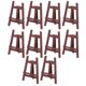 thumbnail image 2 of Caballete en miniatura, 10 piezas Caballete para casa de muñecas Detalle Soporte de pintura para casa de muñecas Caballete de pintura en miniatura Diseño fácil de usar, 2 of 8