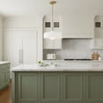 thumbnail image 5 of 83497LCB-CO Lark Maisie - 10W 1 LED Medium Pendant-6.75 Inches Tall and 15 Inches Wide-Lacquered Brass Finish-White Glass Color, 5 of 7