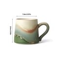 thumbnail image 2 of Taza de café Shanye Green, 1 pieza hecha en horno con capacidad de 325 ml for uso personal o for enviar a un amigo., 2 of 6