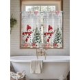thumbnail image 4 of Grey Snowman Christmas Living Room Curtains 2 Panel, Xmas Tree Coastal Snowflake Starfish Cafe Window Treatment, Farmhouse Bedroom Bathroom Kitchen Curtains Drapes 104"x45", 4 of 6
