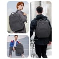 thumbnail image 4 of Laptop Backpack 15.6 Inch Carry on Travel Daypack with USB Charging Port, Anti-Theft, RFID Blocking Airline Approved Business Backpacks for Women Men, 4 of 10