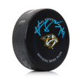 thumbnail image 1 of Juuse Saros Rondelle de Jeu Officiel des Prédateurs de Nashville Signé, 1 of 2