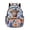 Bohemian Flower Highland Cow, variant on 17 Inch School Backpacks Spacious Kids Backpack Hunting Forest Wolf USA Flag Print Lightweight School Bookbag for Boys Girls Casual Daypack Schoolbag Rucksack