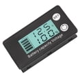thumbnail image 1 of LCD Battery Meter 2Wire Percentage Voltage Meter Digital Battery Tester with Real Time Monitoring for Lithium Lead Acid Battery 7-68V LCD Display Screen Reverse, 1 of 7