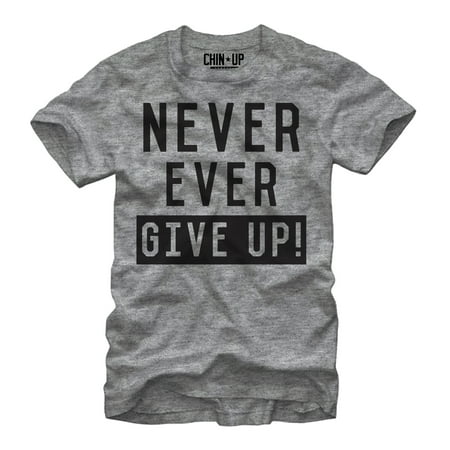 CHIN UP Never Ever Give Up Womens Graphic Boyfriend (Best Way To Give Your Boyfriend Head)