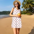 thumbnail image 3 of Disketp Heartbeat Symbol para Vestido sin Mangas para Mujeres, Vestidos de Verano para Mujeres, Casual y Holgado para la Playa, 3 of 7