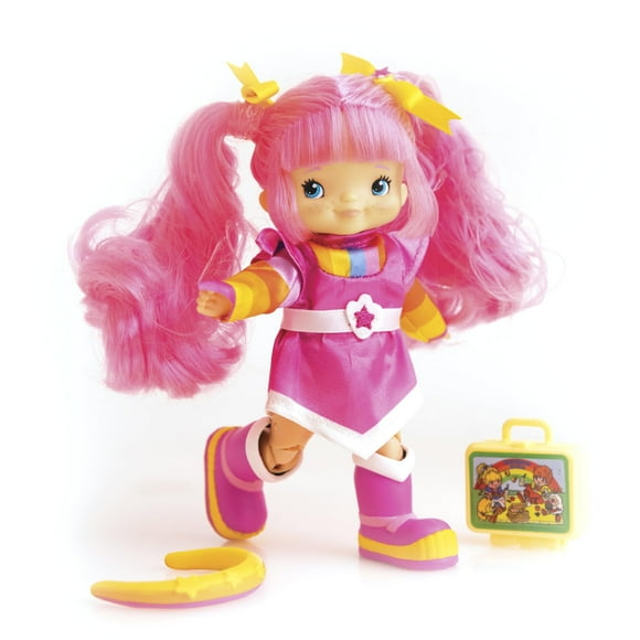 Rainbow Brite 5.5-inch Tickled Pink Poseable Fashion Doll with 4 Surprise Reveal Accessories