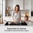 thumbnail image 4 of Cocina de Inducción de 3 Quemadores 2000W, Placa Eléctrica Empotrable con Función Boost, 10 Niveles 60°C-240°C, 4 of 8