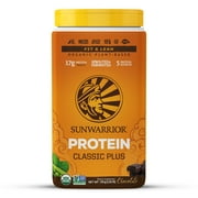 Sunwarrior Classic Plus Plant-Based Protein, Chocolate, 30 servings